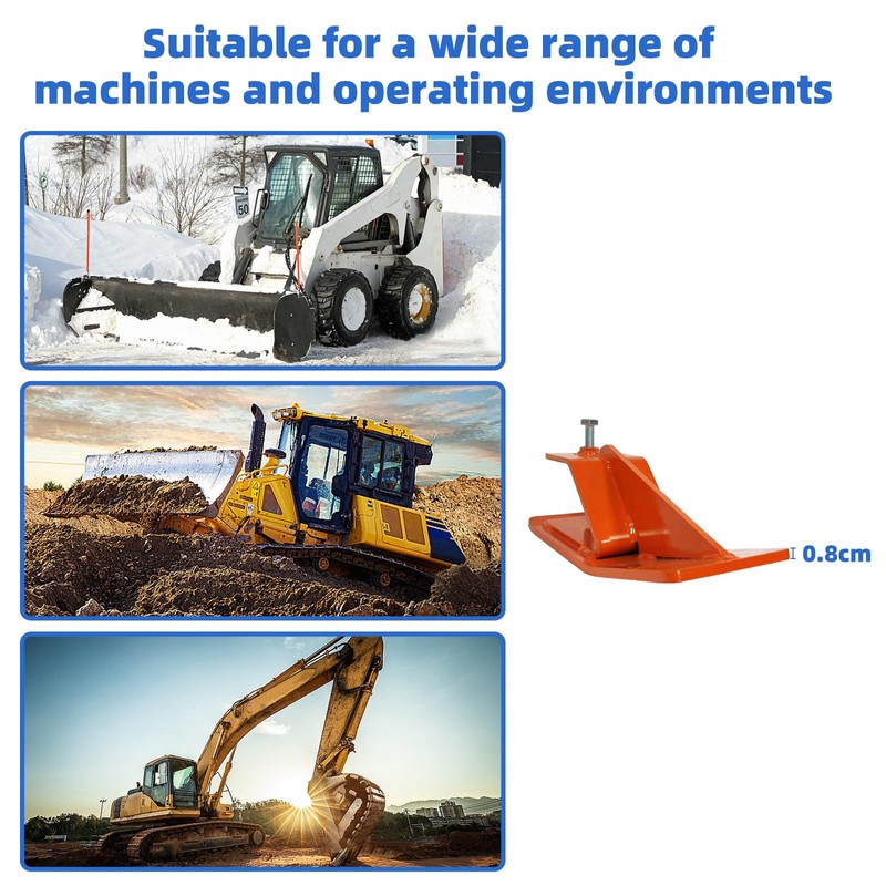 FLITURE Tractor Bucket Protector: Snow Removal Bucket Protector 2pcs Steel