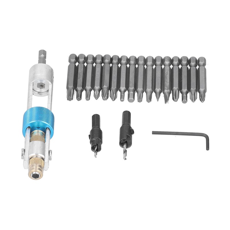 20Pcs/Set Countersink Drill Bit High Speed Steel Screwdriver Bits Screw