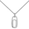 MATERIA by Matthias Wagner KA-81 Oval Matte Pendant with Zirconia