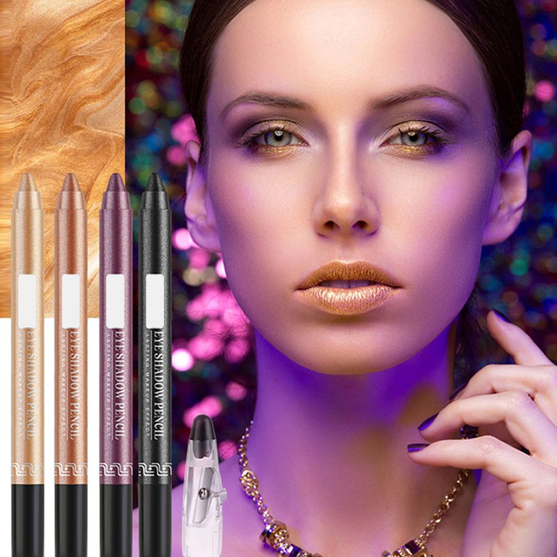 12 Color Eye Shadow Pen Glitter Eyeliner Eye Shadow Pencil