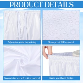 Nuanchu 2 Pcs Unisex Washable Adult Diaper Cover Reusable Leakproof Incontinence Underpants for Incontinence Supplies(M Size)