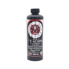 Loción esotérica | Para limpias espirituales | Elimina Malas energías | Atrae Abundancia | Limpieza Espiritual | 250 ml | Para Casa y Negocio (7 Machos)