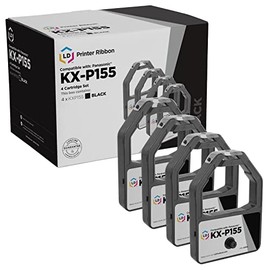 LD Products Compatible Printer Ribbon Cartridge Replacement for Panasonic KX-P155 (Black, 4-Pack) Compatible with Craden DP 7 KX-P1624 KX-P1654 KX-P26
