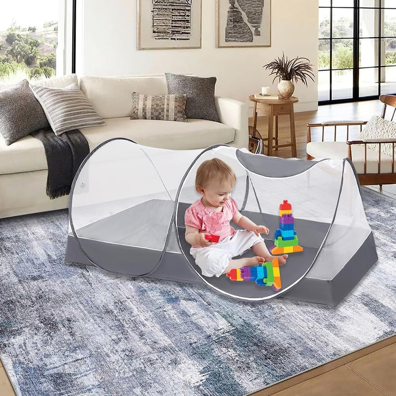 Portable Mosquito Net Foldable Pop-Up Travel Tent, Bed Canopy Mosquito