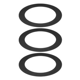 PATIKIL Goof Rings for 4 Inch Recessed Can Lighting Down Light, 3 Pcs Metal Goof Trim Rings Cover, Outer Diameter 6.77-inch, Inner Diameter 4.25-inch, Matte Finish Black, Flush Mount