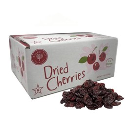 Cherry Bay Orchards Dried Bulk Cherries (3 lb box): Tart Montmorency Cherries-Domestic, Natural, Kosher, Gluten-Free, and GMO Free - No Additives - Great Snack, Full of Antioxidants