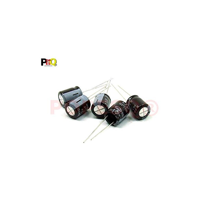 POPESQ® #A2078 Electrolytic Capacitor 4.7uF 400VDC Pack of 5