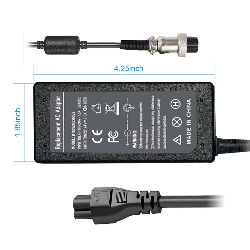 24V 2A Adapter Charger for Razor Dirt Quad, Razor Dune