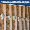 Gisafai 50 Pcs Galvanized Steel Snap Tie Wedge for Concrete