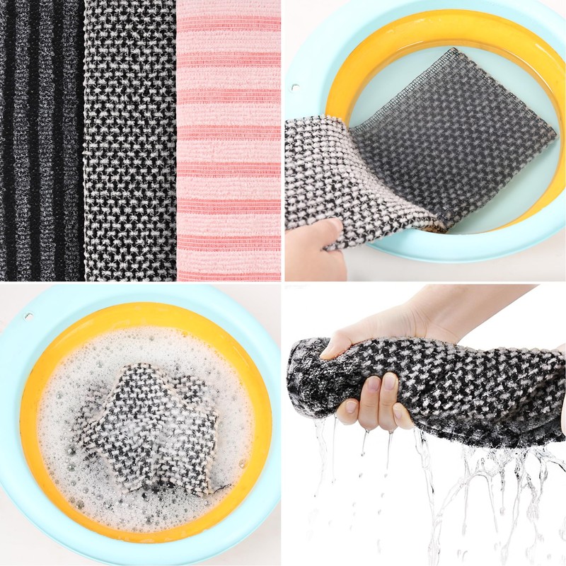 Herbbree 3Pcs Exfoliating shower towel Extra Long Japanese Towel for