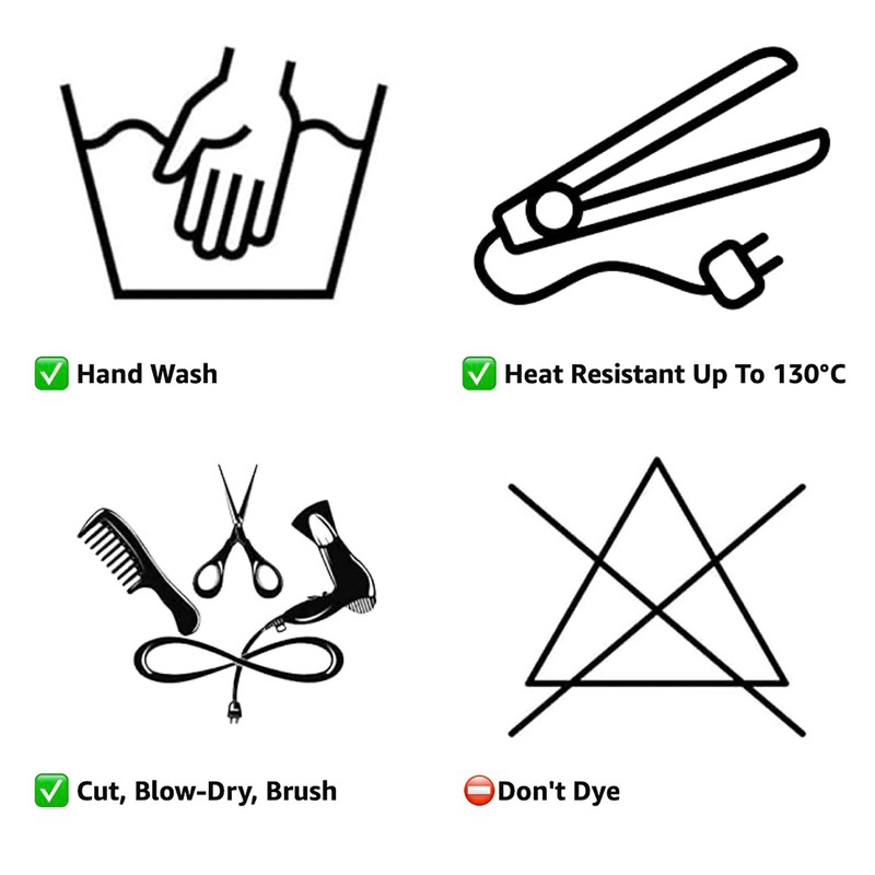 CAISHA 50cm 1 Tresse Extension mit Gummiband Extensions Haarverlängerung Haarteil