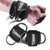 Cable Machine Wrist Cuffs D-Ring Straps – Adjustable Padded Wrist