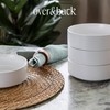 over&back Stackable Cereal Bowl Set - Stoneware Dishes - Comes
