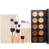 Professional Makeup Cream Contour Palette, MKNZOME 10 Colours Concearler Full