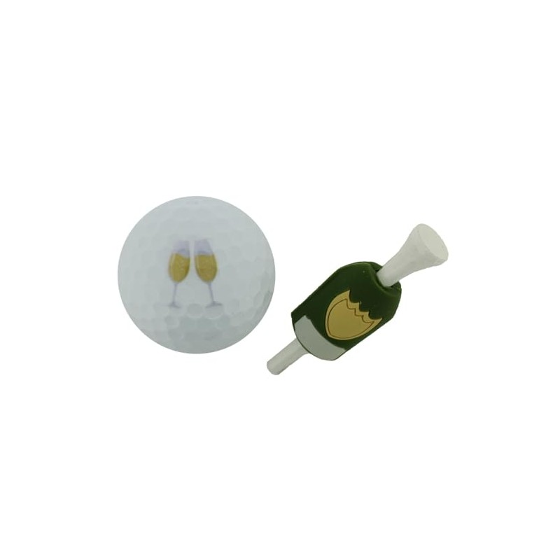 Hokushin Kai TB1328 Golf Tea & Ball Champagne Bottle Tees