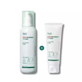 Dr.G 닥터지 레드 블레미쉬 포 맨 올인원 플루이드 150ml 1개+75ml 1개 Dr.G Red Blemish Foam Man All-in-One Fluid 150ml 1pc + 75ml 1pc