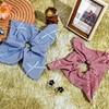 Yonchic Square Hair Scrunchies for Women & Girls, Elegant Lattice