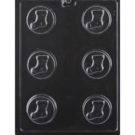 Grandmama's Goodies C462 Christmas Stocking Cookie Chocolate Soap Mold with Exclusive Molding Instructions