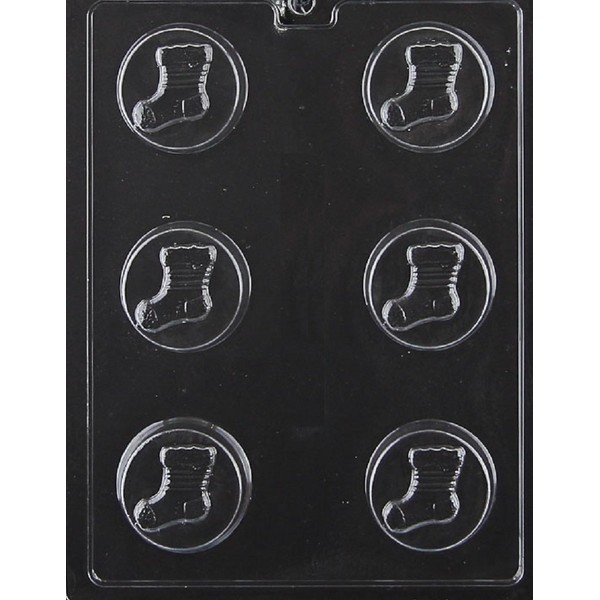 Grandmama's Goodies C462 Christmas Stocking Cookie Chocolate Soap Mold with