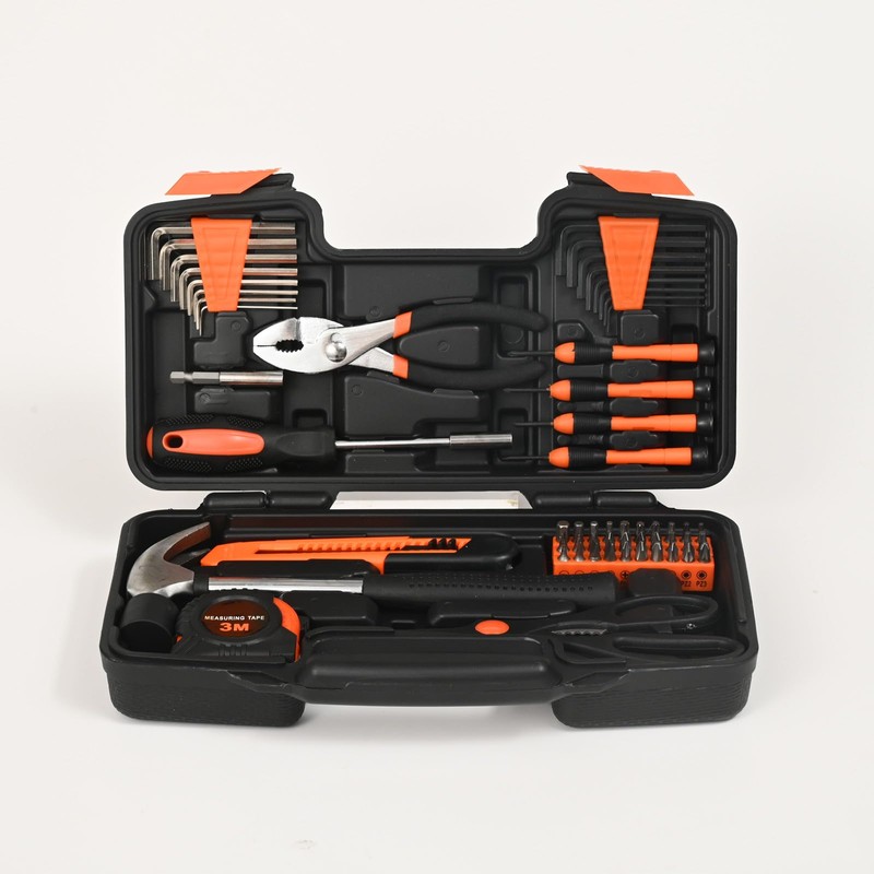 58-Piece Tool Kit Basic Home Repair Tool Set, General Household
