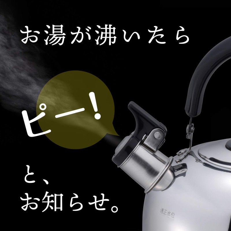 Wahei Freiz RB-1266 Whistling Kettle, 0.4 gal (1.6 L), Induction