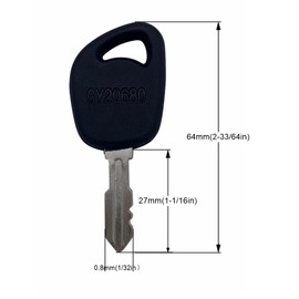 Strongthium 140403 GY20680 Replacement Key for Husqvarna Craftsman John Deere Poulan Toro 112-0312 AYP 112-1615 Kohler 48 340 01-S Murray 327350MA Riding Mower Tractor