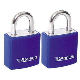 Sterling APL APL442P 2 x 40mm Burg Wachter Padlocks, Red Blue, 40mm, Set of 2 Pieces
