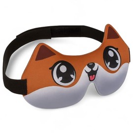 MIJOMA Eye Mask for Children - Soft Animal Sleeping Mask - Ideal for Travel, Sleep Rituals & Relaxation - Washable & Skin Friendly (Dog)