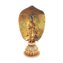 Artbox/Motto Motto Gilt Bronze Standing Buddha Statue with Inscription "Year 7 of Love Song" 3D Puzzle Making / 아트박스모또 모또 금동연가 7년명 여래입상 3D입체퍼즐 만들기