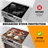 BSFHH Heat-Resistant Glass Stove Top Cover with Anti-Slip Rubber Coating