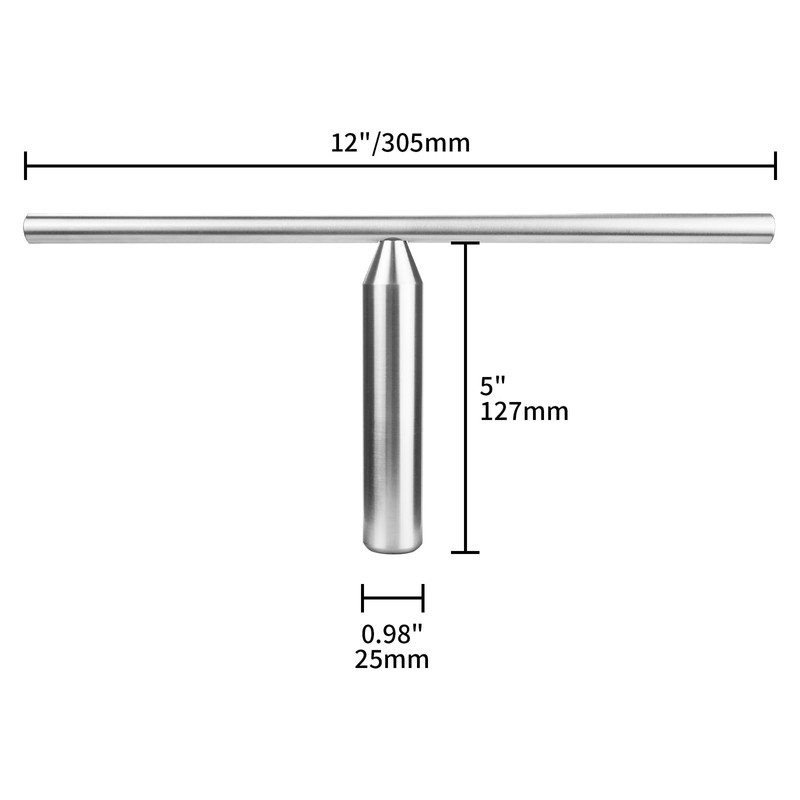 DEEFIINE 305 mm Lathe Tool Rest 25 mm Post Stainless