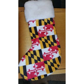 Unbranded New MARYLAND FLAG CHRISTMAS STOCKING
