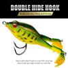 AIMALL 3pcs 3.7in Frog Lure Soft Bait with 360° Rotating