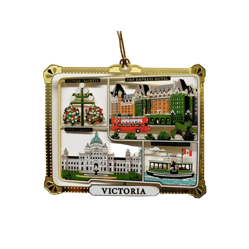 Canadian Treasures Victoria Canada Ornament Brass Landmarks