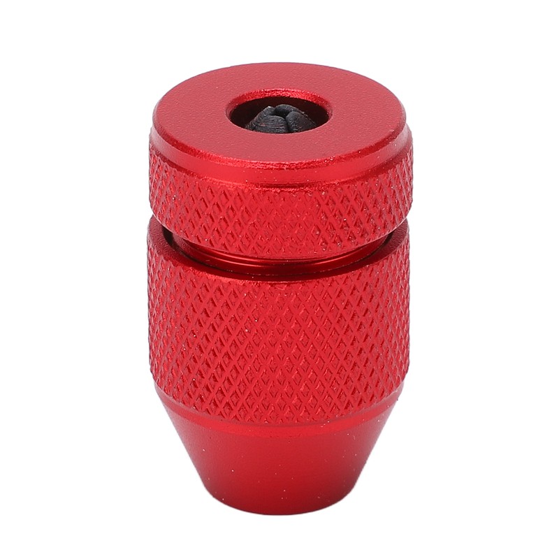 Adjustable Drill Stop Collar Aluminum Alloy Red Anti Slip Nylon