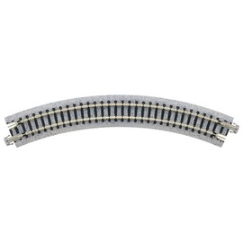 Kato USA Model Train Products Unitrack, 216mm (8 9/16") Radius 45-Degree Curve Track (4-Piece)
