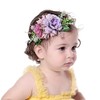 Yheahin Baby Girls Flower Nylon Headbands Newborn Rose Floral Stretchy