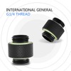 G1/4 Thread Fitting Adapter, Tonysa 2 Pieces Computer Water Cooling