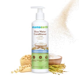 Mamaearth Rice Water Conditioner with Keratin for Damaged, Dry and Frizzy Hair 250 ml (Pack of 1)