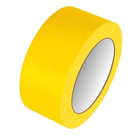 GTSE 50mm x 33m, Yellow, PVC Vinyl Floor Tape, 1 Roll, Safety Marking Tape, 0.15mm Thick, Suitable for Dance Floors, Gyms, Warehouse, Sports Industry