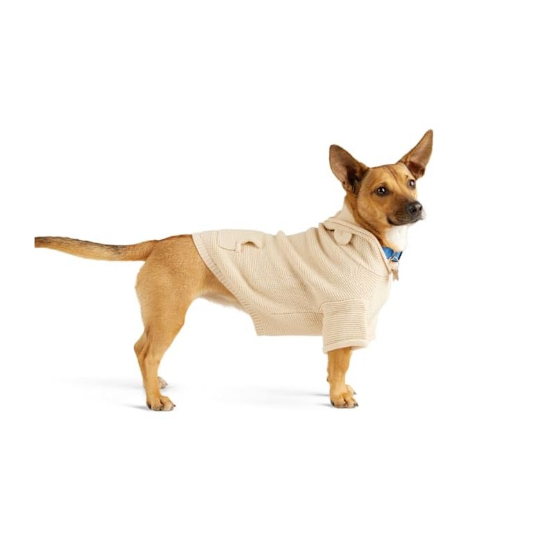 Youly Teddy Sweater for Dogs, X-Small, Brown