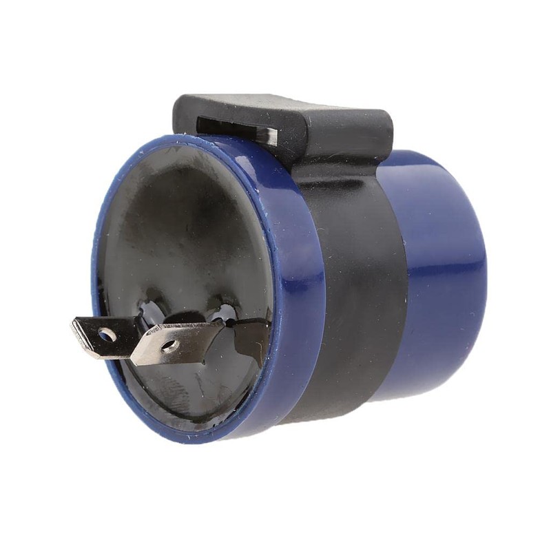 Dovewill ウインカーリレー　2ピン　6-12V　オートバイ　車用　 LED　ウインカーリレー　フラッシャー　ハイフラ防止 汎用　青