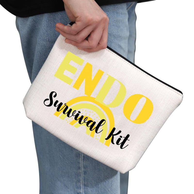 PYOUL Endometriosis Gift ENDO Survival Kit Makeup Bag Endometriosis Warrior