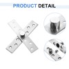 sourcing map 2Pcs 360 Degree Rotating Pivot Hinges, 150 x