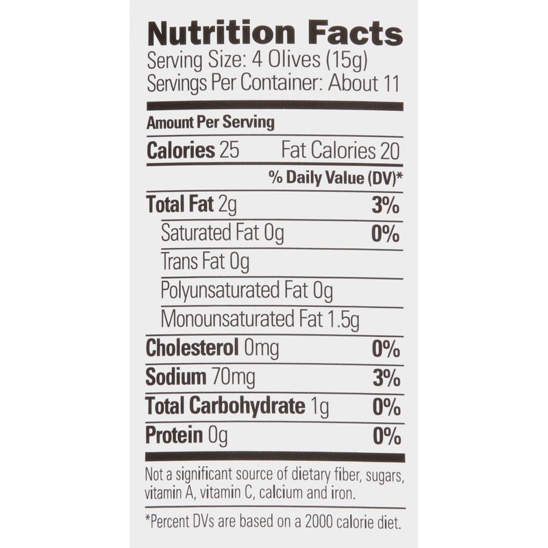 Pearls Reduced-Sodium Ripe Black Pitted Large Olives, 6-Ounce Can
