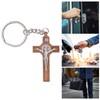 Christian Cross Keychains Engraved Bible Verses Exquisite Jesus Cross Key