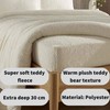 Olivia Rocco Teddy Fleece Extra Deep Fitted Sheet Cosy Warm
