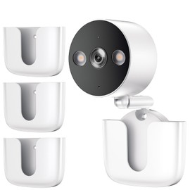 3Pack No Drilling Tapo Camera Mount,Compatible with Tapo Link Camera C120 ,Adhesive Tapo Mounting Bracket,Easy Installation for Tapo Link Indoor Outdoor Security System (Camera is NOT Included),White