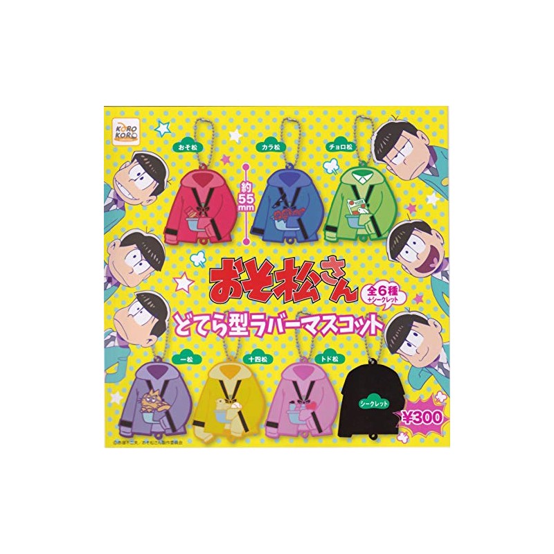 Osomatsu-San dotera Notebook Rubber Mascot all 7 types Set