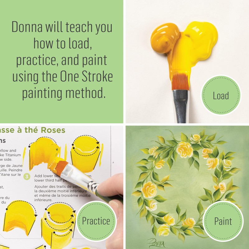 FolkArt One Stroke, Beginner Painting Kit, Includes 5 Paint Pots,